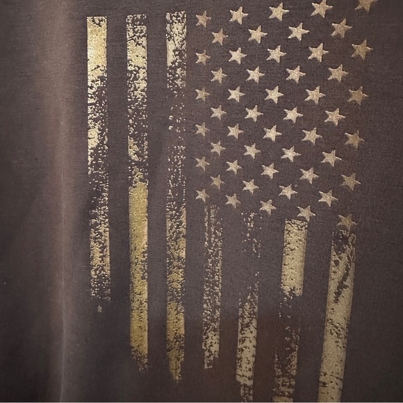 NUX Sleek Sweat Crew Modal-Blend Black/Gold Flag Streetwear M (Rare) Athleisure - Picture 11 of 12